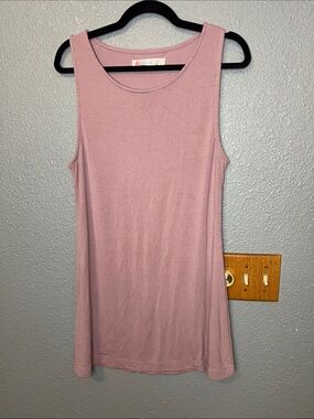 FREE PEOPLE BEACH Free People Tie-Shoulder Tank Pink USA Crossover Back CoverupM